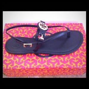 Tory Burch brown leather Ali sandal